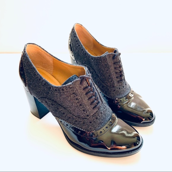 Franco Sarto Shoes - Franco Sarto Maze Oxford Heels Black & Gray